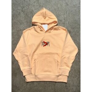 Sporty Interlock Hoodie Kids 8-9 Years Light‎ Orange Push Fight When It Hurts